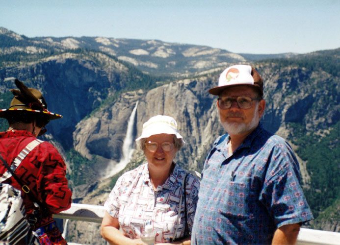 Luther & Ruth with a mountain